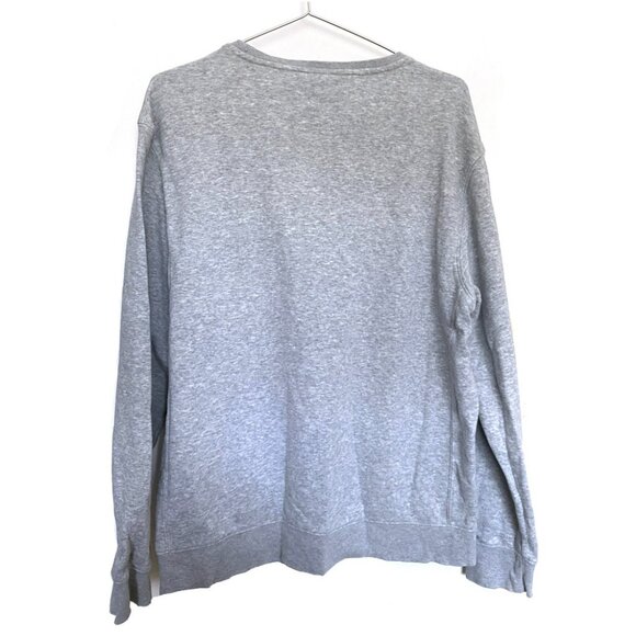 Fila Men's Garran Fleece Crew long sleeve Sweatshirt, gray heather, S - Picture 3 of 6